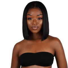 Straight 4x4 Transparent Lace 100% Human Hair Closure Bob Wig