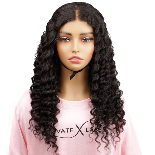 Demi Wylie 2x6 HD Lace Closure Deep Wave 100% Human Hair Pop On Wig
