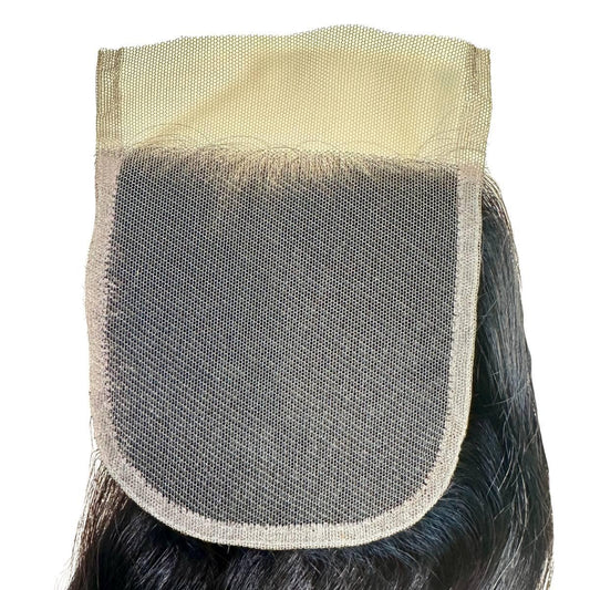 Malaysian Straight 4x4 Transparent Lace Human Hair Closure