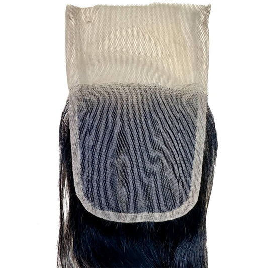 Raw Indian Wavy 4x4 Transparent Lace Human Hair Closure