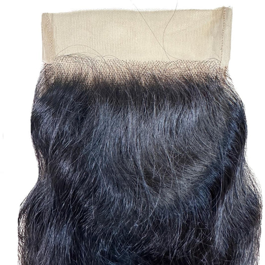 Raw Indian Curly 5x5 Transparent Lace Human Hair Closure