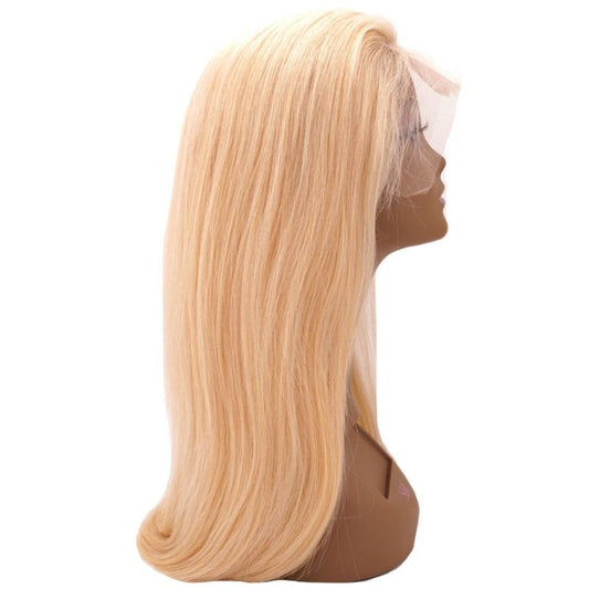 Blonde Straight Full Transparent Lace 100% Human Hair Wig