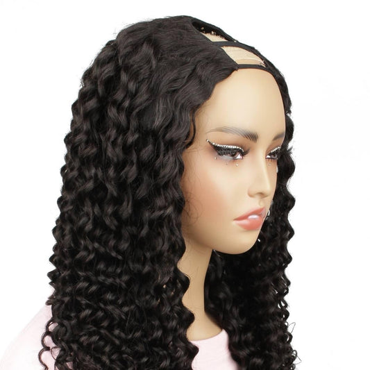 Italian Curl U Part 100% Human Hair Wig