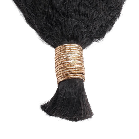 Kinky Straight Bulk Human Braiding Hair