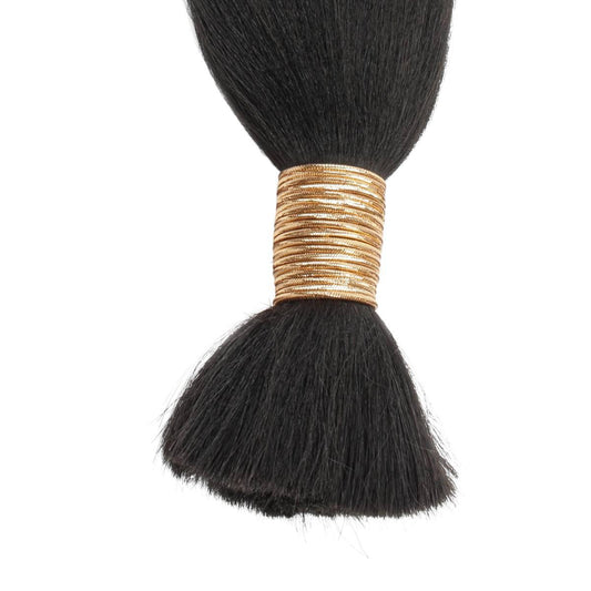 Yaki Straight Bulk Human Braiding Hair