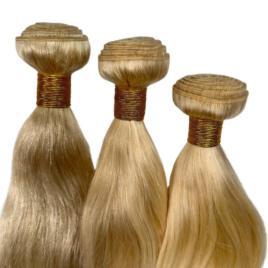 Straight Blonde 100% Human Hair Bundle Deals