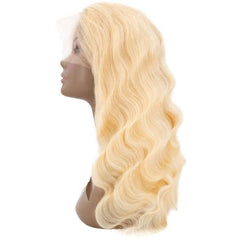 Blonde Body Wave Full Transparent Lace 100% Human Hair Wig