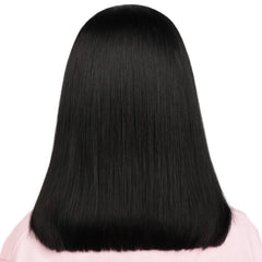 Jet Black 5x5 HD Lace Closure 100% Human Hair Bob Wig