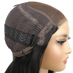 Jet Black 5x5 HD Lace Closure 100% Human Hair Bob Wig