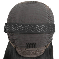 Jet Black 6x6 HD Lace Closure 100% Human Hair Bob Wig
