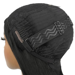 Jet Black Bang Bob 100% Human Hair Wig