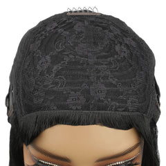 Jet Black Bang Bob 100% Human Hair Wig