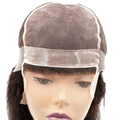 Kinky Straight Silicone Skin Medical Wig SALE