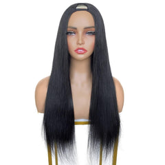 Straight V Part 100% Human Hair Wig