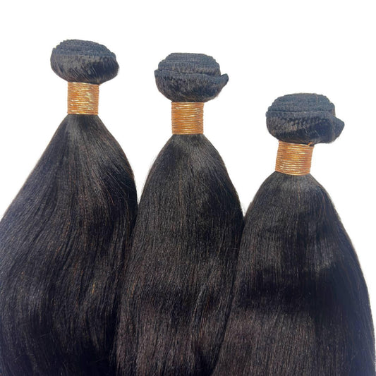 Yaki Straight 100% Human Hair Bundle Deals